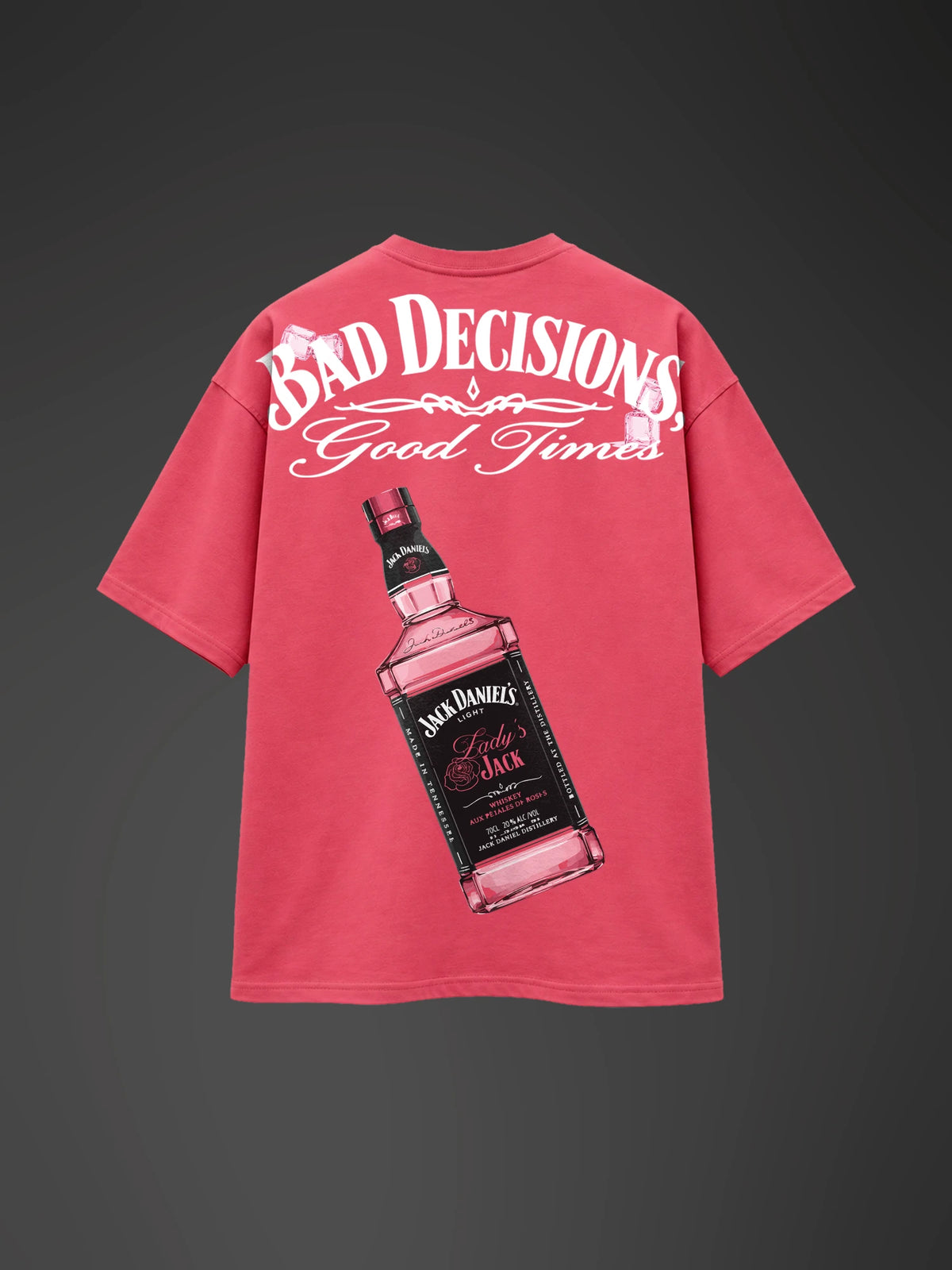 Bad Daniels Unisex Pink Oversized T-Shirt