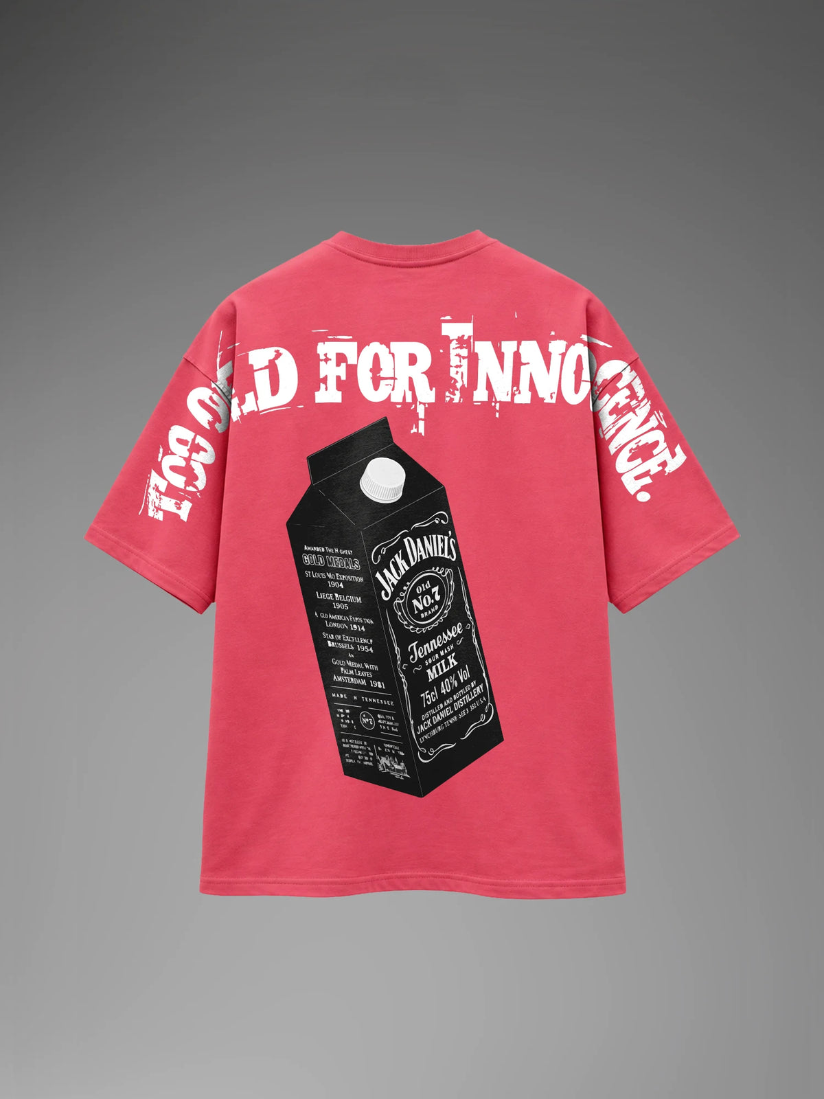 Nocturnal Unisex Pink Oversized T-Shirt
