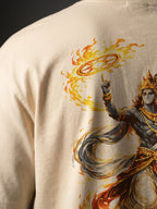 Sacred Fury Unisex Off-White Oversized T-Shirt