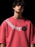 Bad Daniels Unisex Pink Oversized T-Shirt