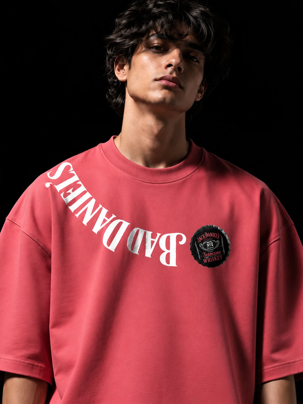 Bad Daniels Unisex Pink Oversized T-Shirt