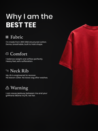 Classic Red Unisex Oversized T-Shirt