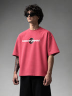 Nocturnal Unisex Pink Oversized T-Shirt